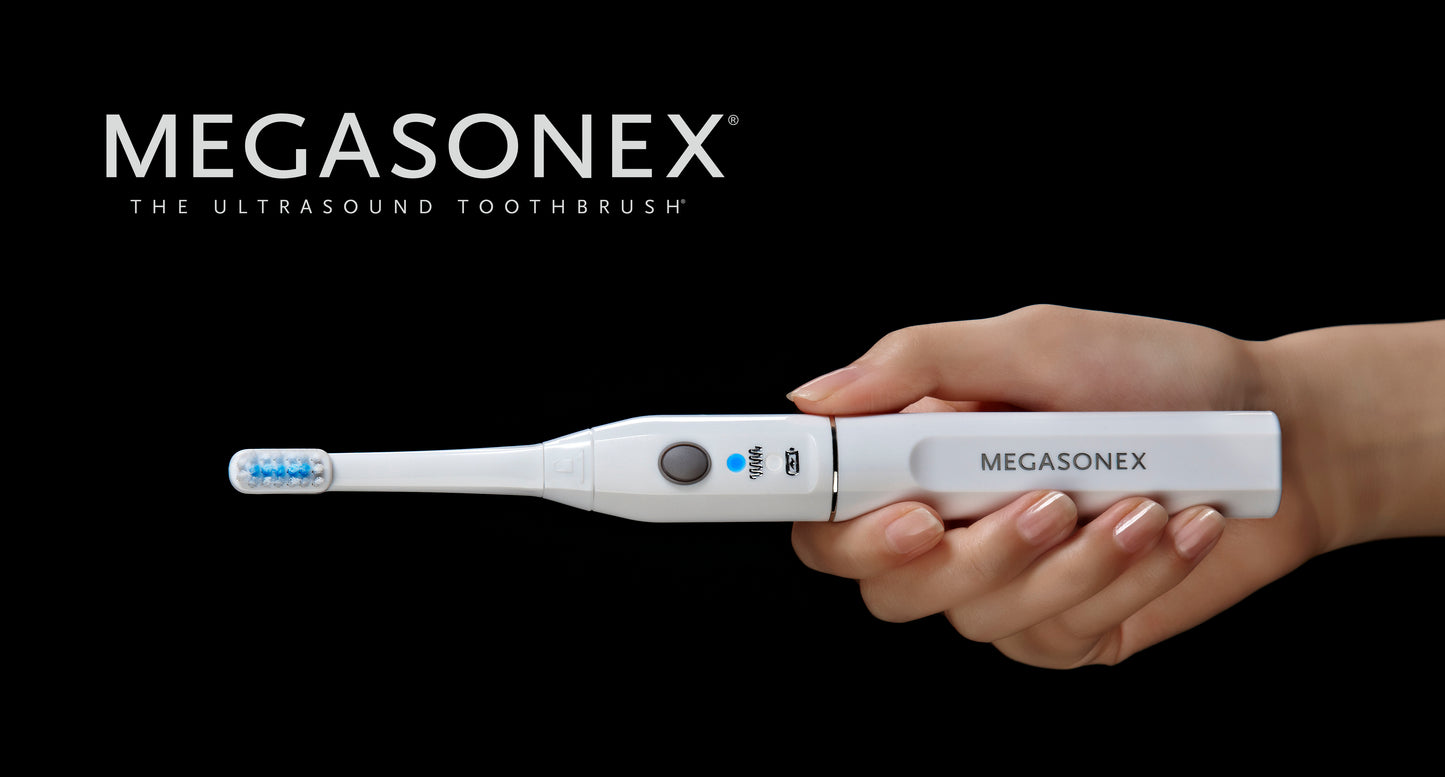 Pack Premium Dos Cepillos de Dientes Eléctricos Ultrasónicos MEGASONEX®