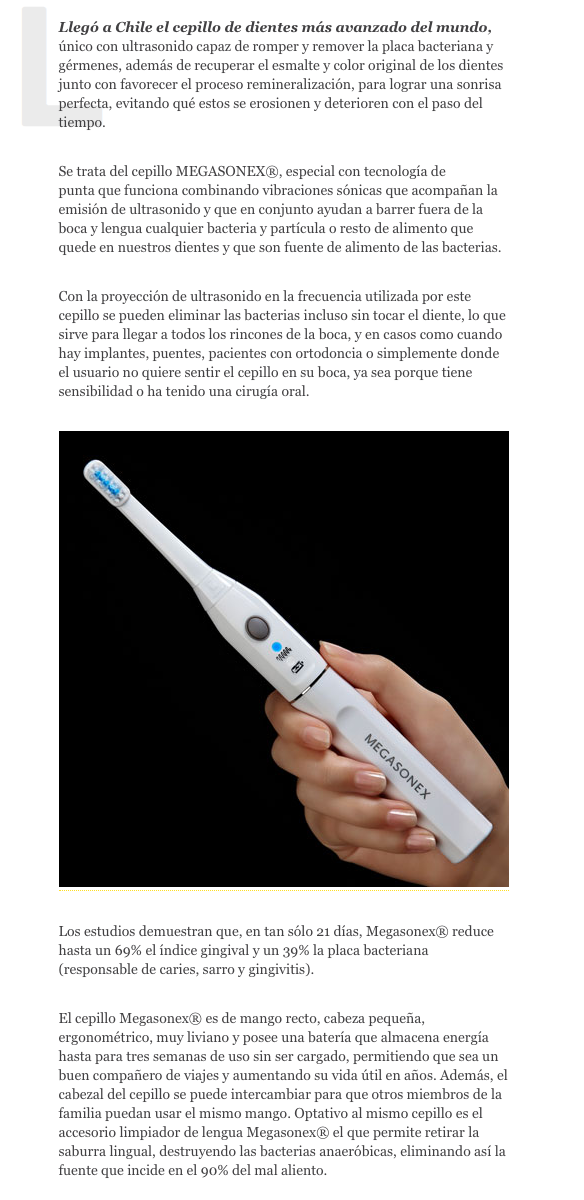 Pack Premium Dos Cepillos de Dientes Eléctricos Ultrasónicos MEGASONEX®