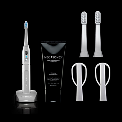 Cepillo Megasonex ®  Cepillo de dientes eléctrico Ultrasónico
